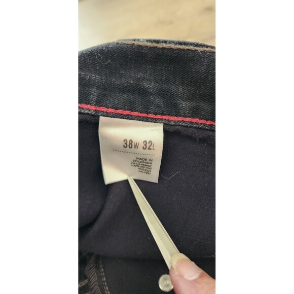 Old Navy Loose Fit Jeans Men’s 38x32 Black Denim Straight Leg - Picture 4 of 8